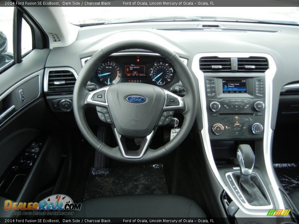 2014 Ford Fusion SE EcoBoost Dark Side / Charcoal Black Photo #9