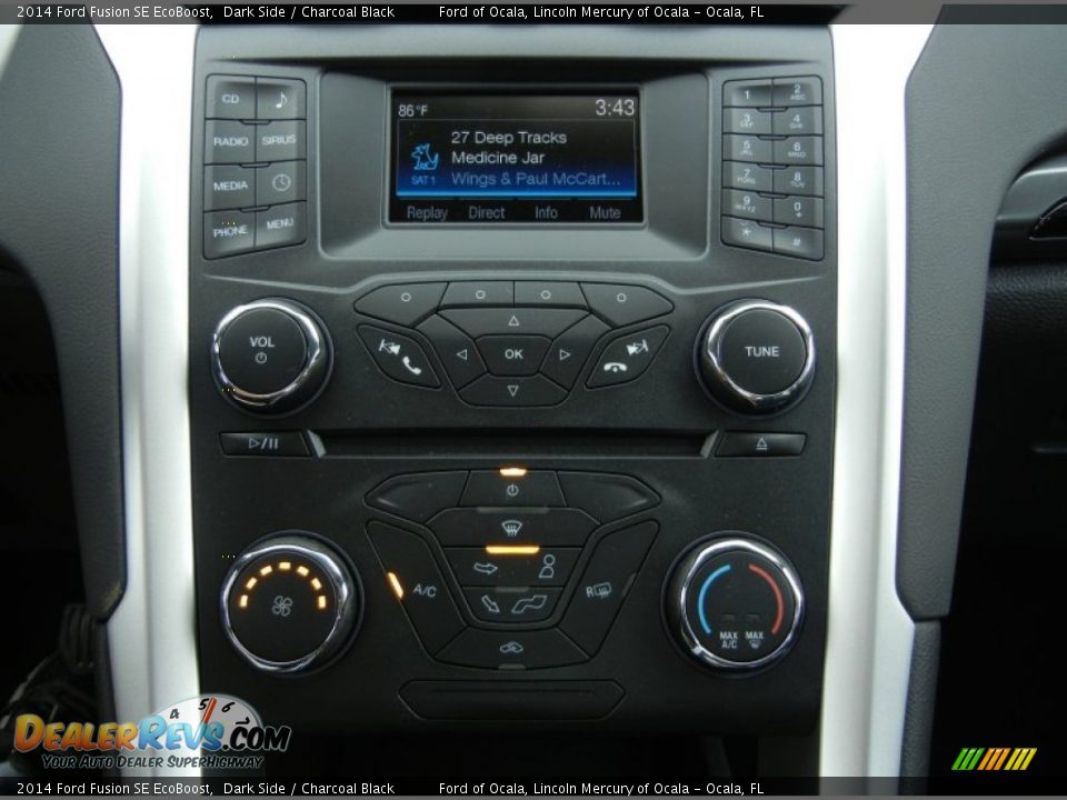 2014 Ford Fusion SE EcoBoost Dark Side / Charcoal Black Photo #11