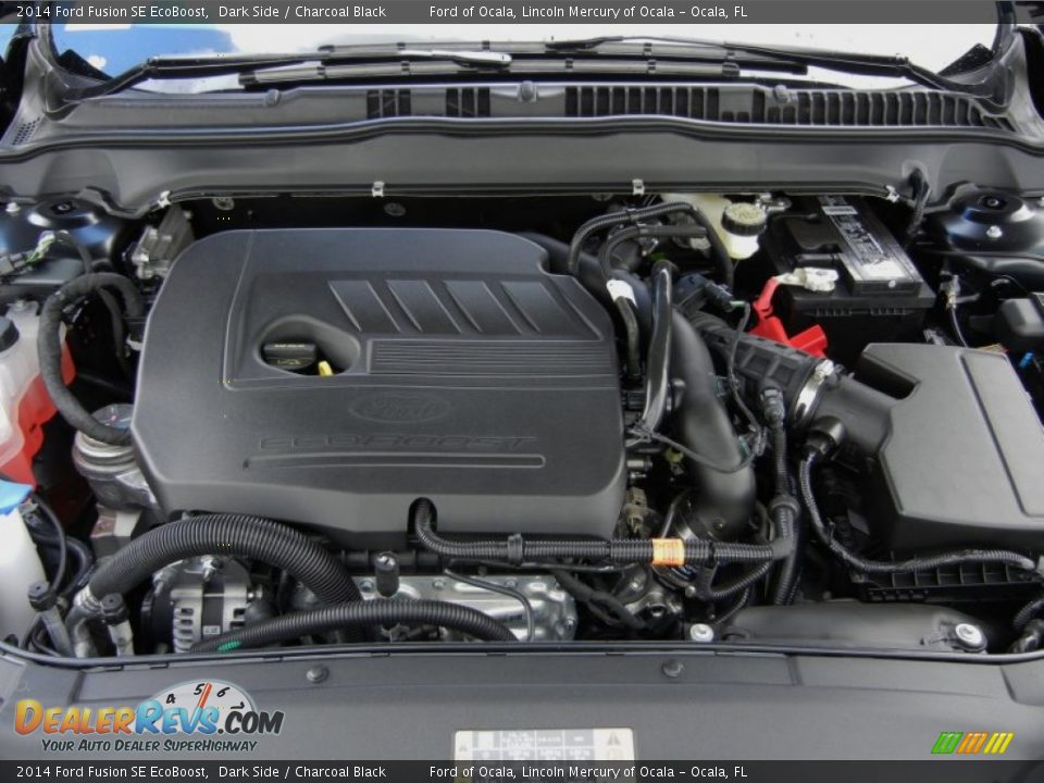 2014 Ford Fusion SE EcoBoost Dark Side / Charcoal Black Photo #12