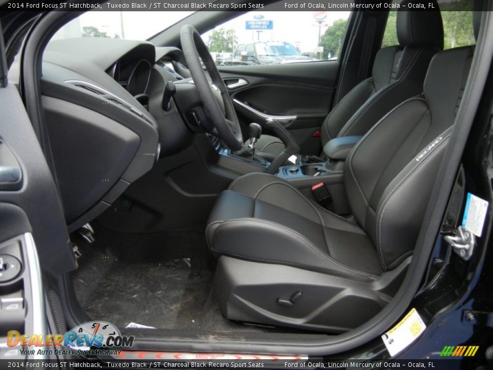 ST Charcoal Black Recaro Sport Seats Interior - 2014 Ford Focus ST Hatchback Photo #7