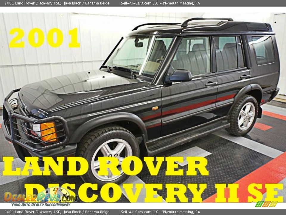 2001 Land Rover Discovery II SE Java Black / Bahama Beige Photo #1