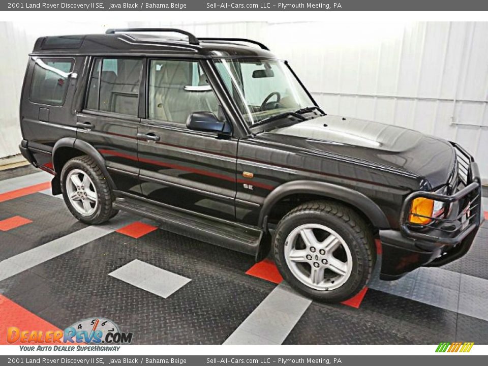 2001 Land Rover Discovery II SE Java Black / Bahama Beige Photo #4