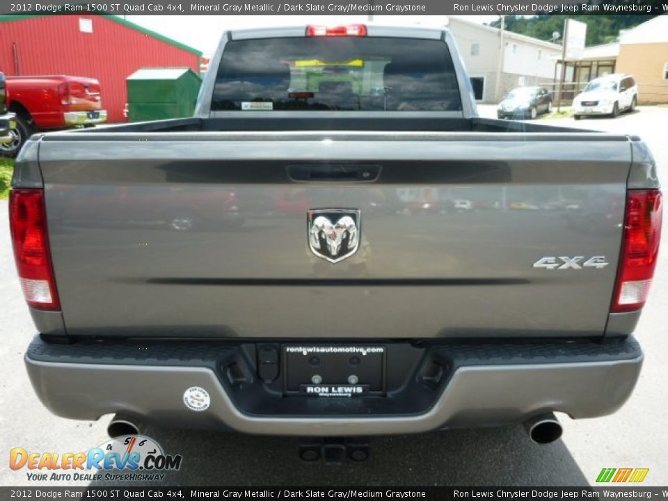 2012 Dodge Ram 1500 ST Quad Cab 4x4 Mineral Gray Metallic / Dark Slate Gray/Medium Graystone Photo #4