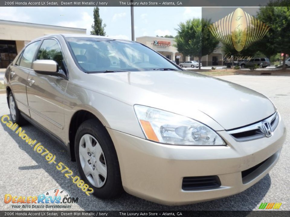 2006 Honda Accord LX Sedan Desert Mist Metallic / Ivory Photo #1