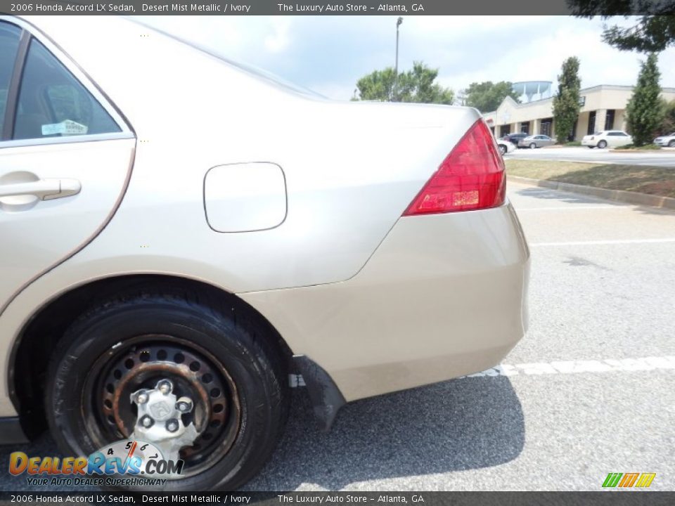 2006 Honda Accord LX Sedan Desert Mist Metallic / Ivory Photo #14