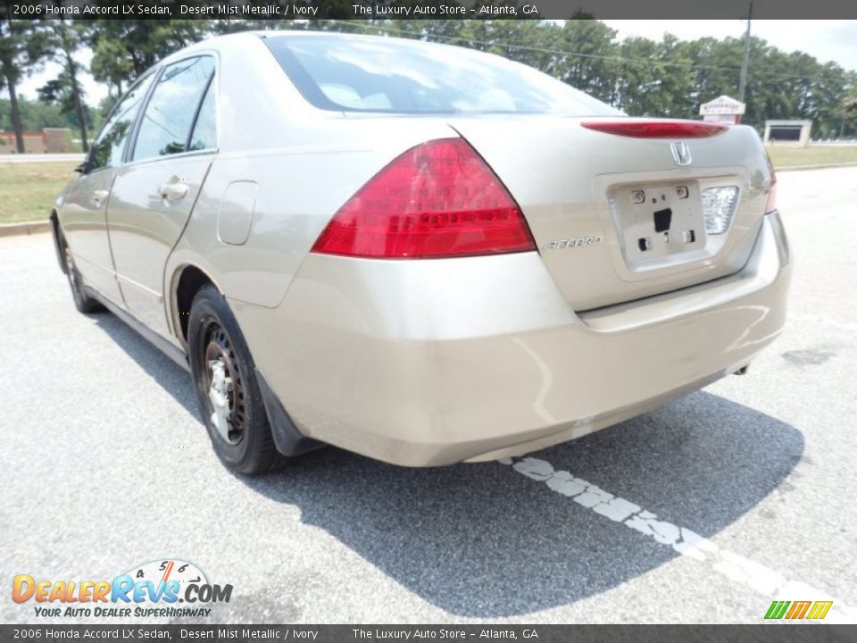 2006 Honda Accord LX Sedan Desert Mist Metallic / Ivory Photo #23