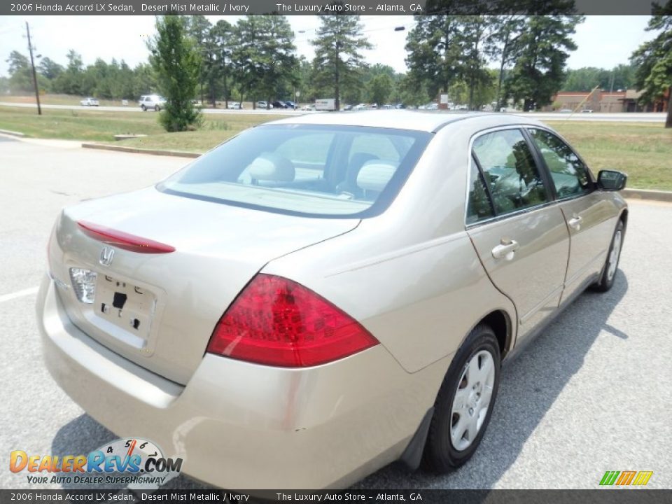 2006 Honda Accord LX Sedan Desert Mist Metallic / Ivory Photo #25