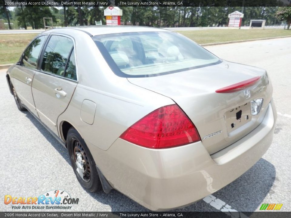 2006 Honda Accord LX Sedan Desert Mist Metallic / Ivory Photo #26