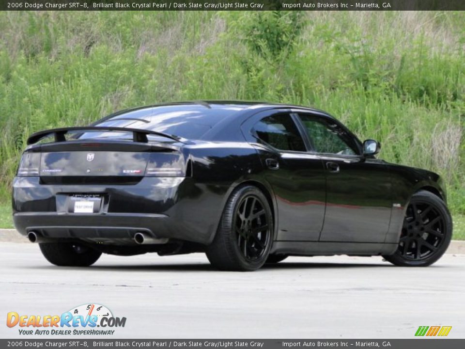 2006 Dodge Charger SRT-8 Brilliant Black Crystal Pearl / Dark Slate Gray/Light Slate Gray Photo #4