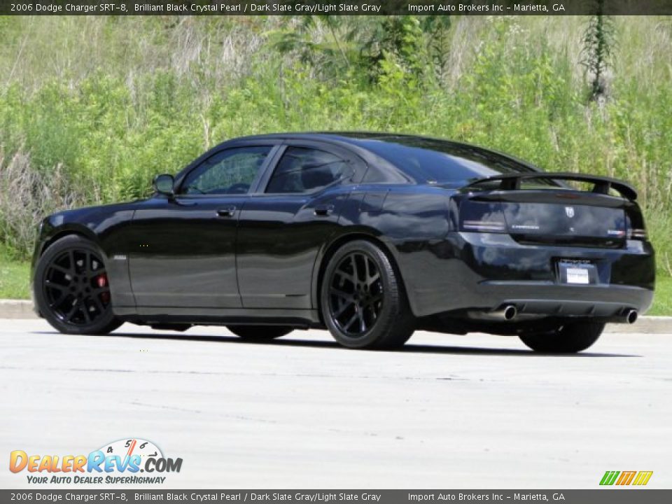 2006 Dodge Charger SRT-8 Brilliant Black Crystal Pearl / Dark Slate Gray/Light Slate Gray Photo #5