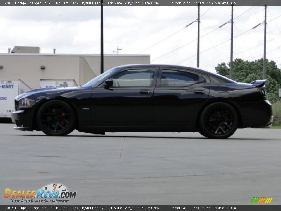 2006 Dodge Charger SRT-8 Brilliant Black Crystal Pearl / Dark Slate Gray/Light Slate Gray Photo #8