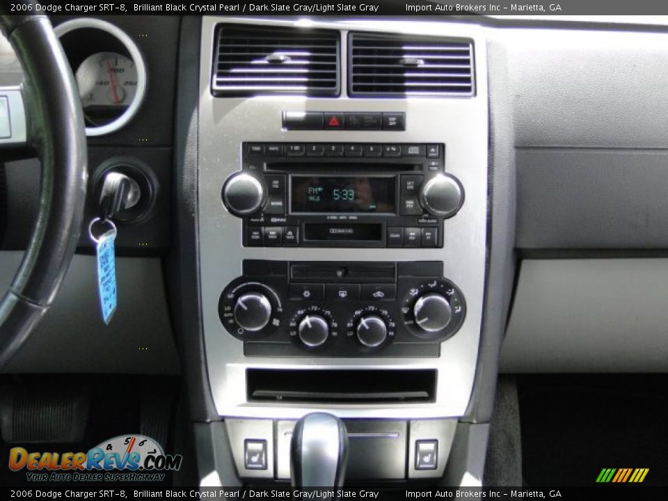 2006 Dodge Charger SRT-8 Brilliant Black Crystal Pearl / Dark Slate Gray/Light Slate Gray Photo #16