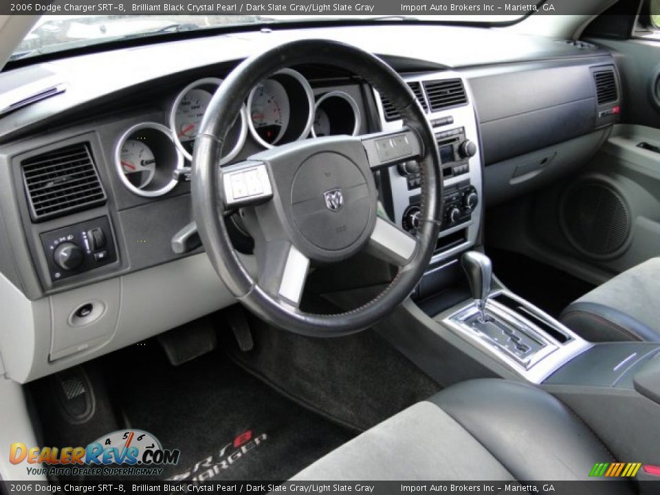 2006 Dodge Charger SRT-8 Brilliant Black Crystal Pearl / Dark Slate Gray/Light Slate Gray Photo #33