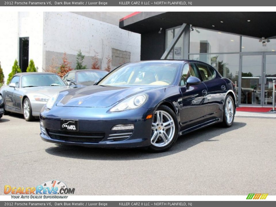 2012 Porsche Panamera V6 Dark Blue Metallic / Luxor Beige Photo #3