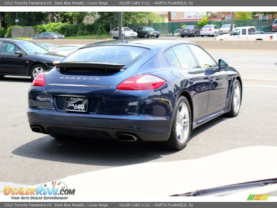 2012 Porsche Panamera V6 Dark Blue Metallic / Luxor Beige Photo #7