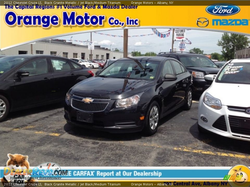 2012 Chevrolet Cruze LS Black Granite Metallic / Jet Black/Medium Titanium Photo #1