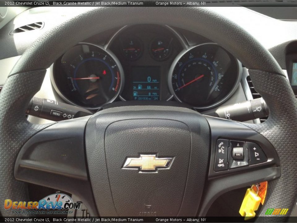 2012 Chevrolet Cruze LS Black Granite Metallic / Jet Black/Medium Titanium Photo #5