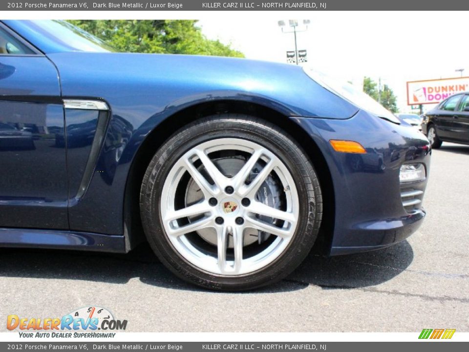 2012 Porsche Panamera V6 Dark Blue Metallic / Luxor Beige Photo #31