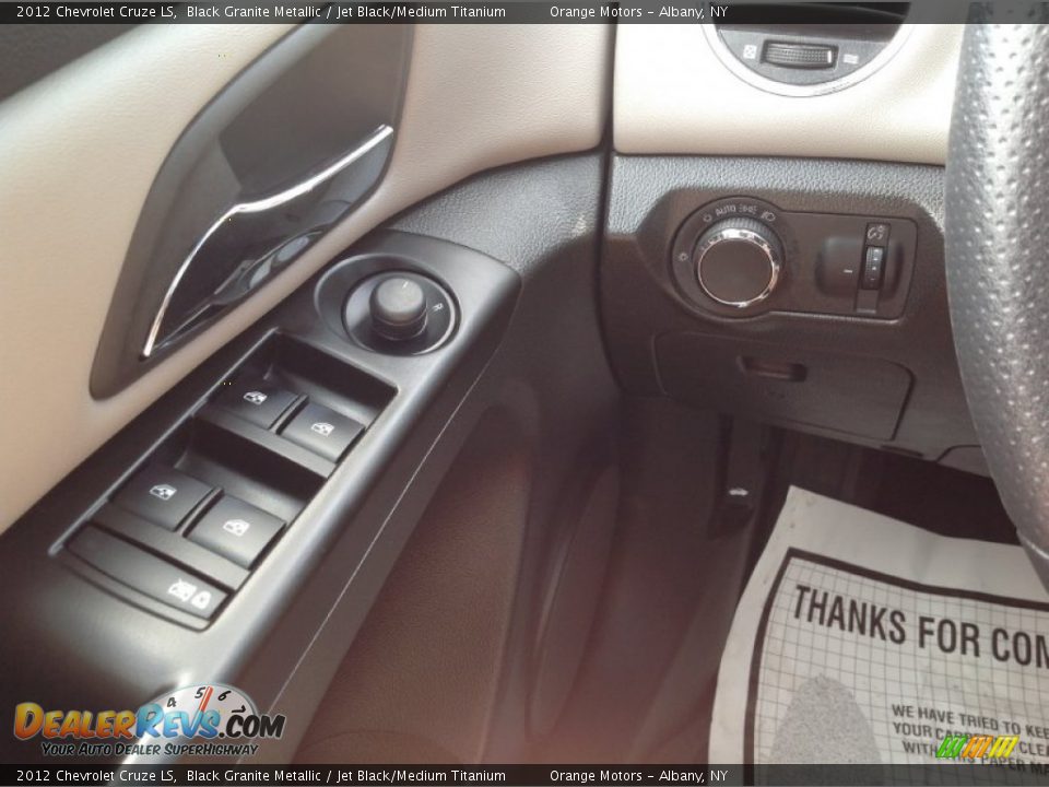 2012 Chevrolet Cruze LS Black Granite Metallic / Jet Black/Medium Titanium Photo #8
