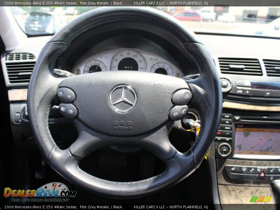 2009 Mercedes-Benz E 350 4Matic Sedan Flint Grey Metallic / Black Photo #11