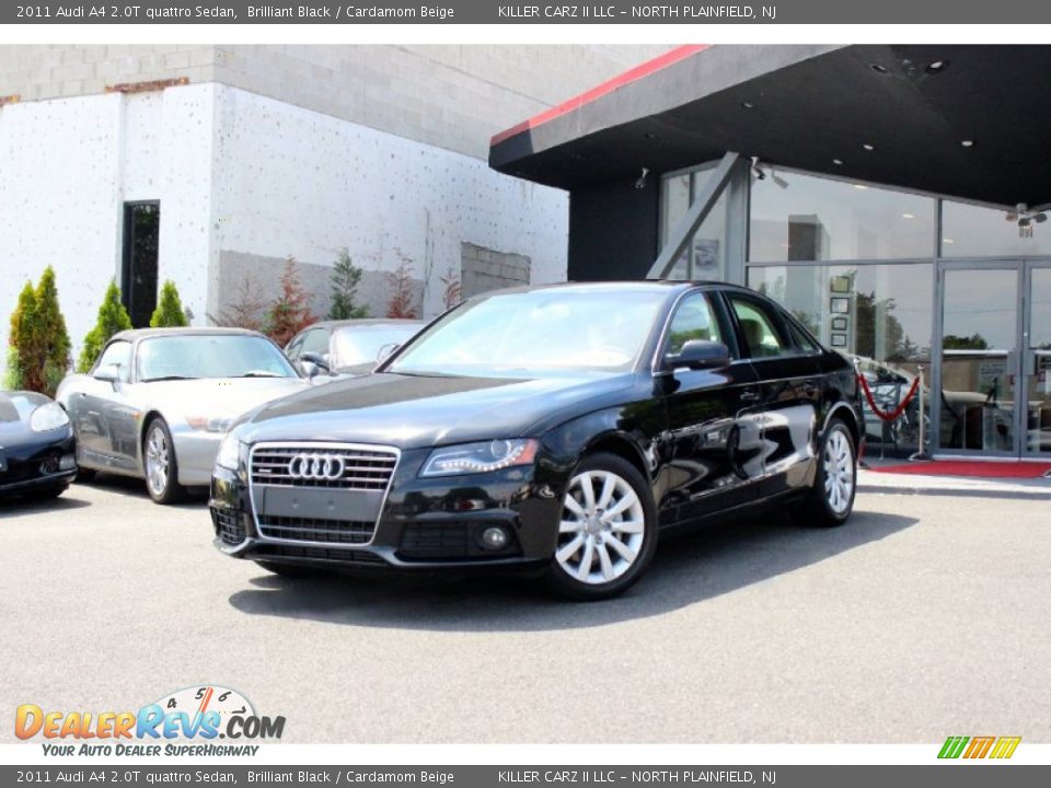2011 Audi A4 2.0T quattro Sedan Brilliant Black / Cardamom Beige Photo #3