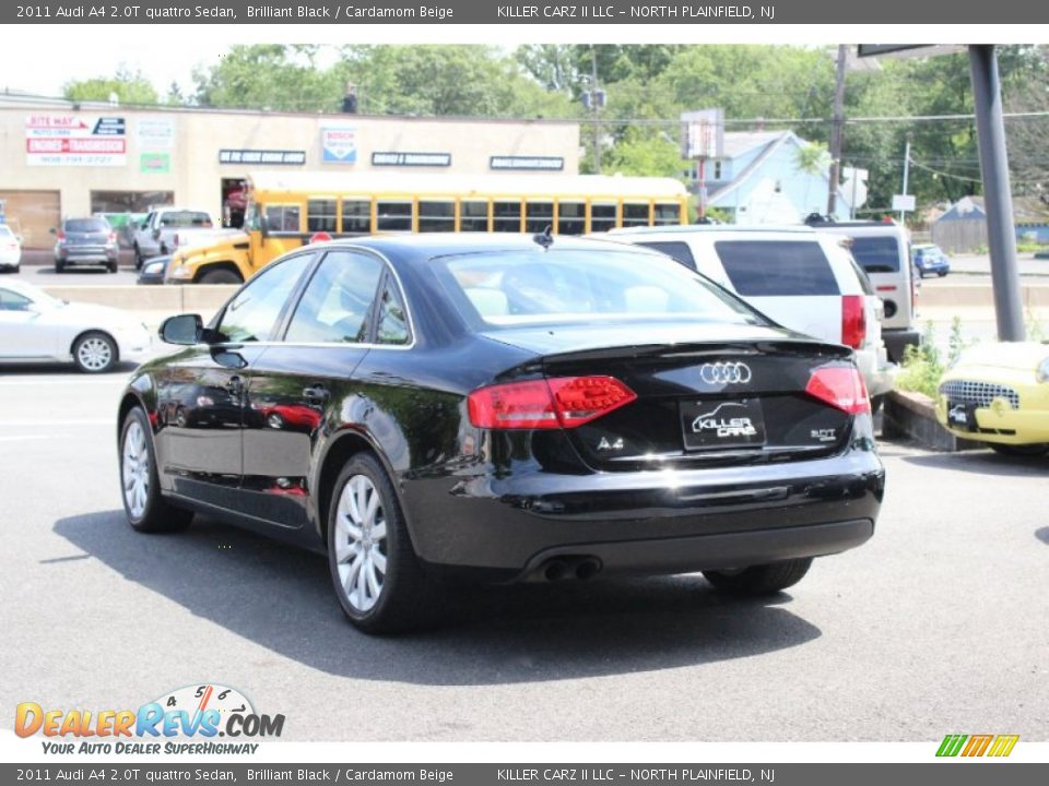 2011 Audi A4 2.0T quattro Sedan Brilliant Black / Cardamom Beige Photo #5