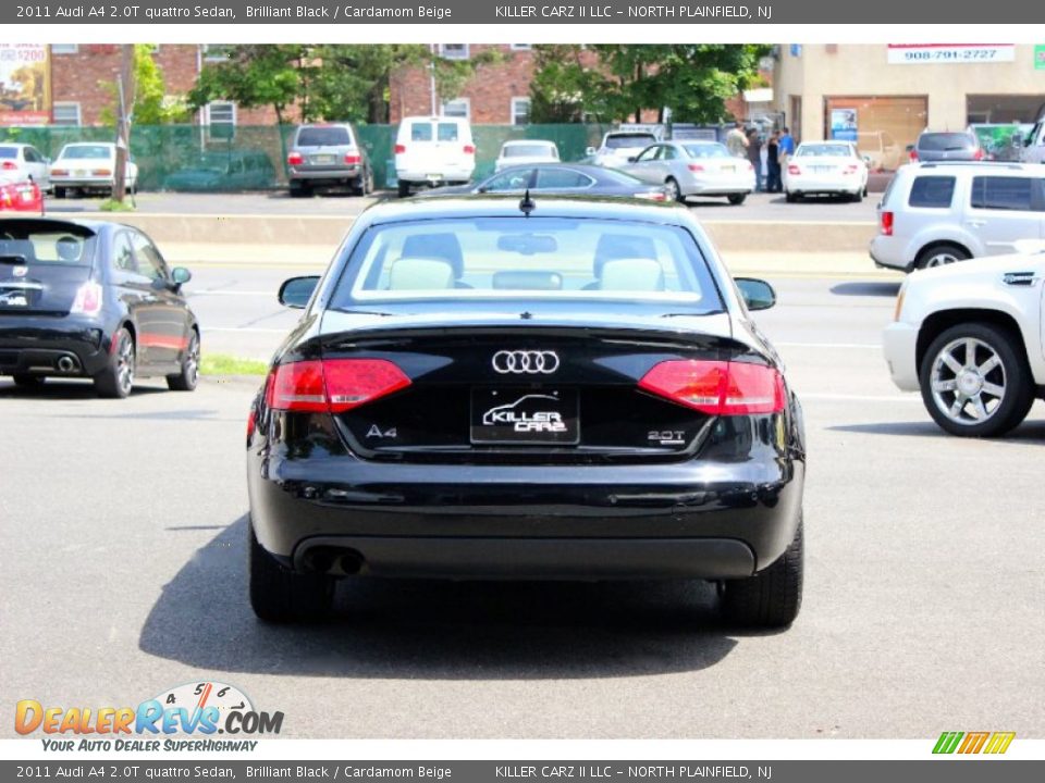 2011 Audi A4 2.0T quattro Sedan Brilliant Black / Cardamom Beige Photo #6