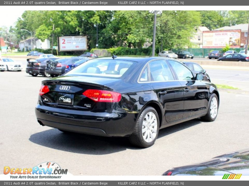 2011 Audi A4 2.0T quattro Sedan Brilliant Black / Cardamom Beige Photo #7