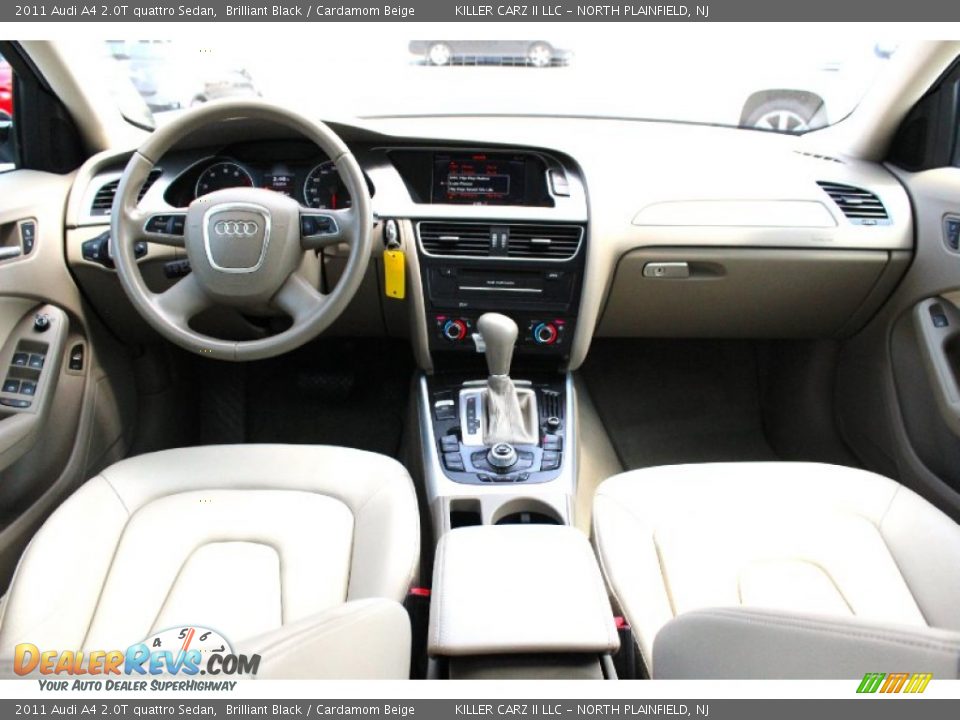 2011 Audi A4 2.0T quattro Sedan Brilliant Black / Cardamom Beige Photo #9