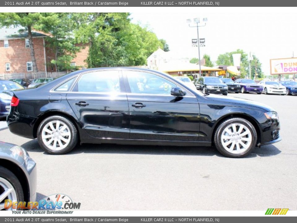 2011 Audi A4 2.0T quattro Sedan Brilliant Black / Cardamom Beige Photo #10
