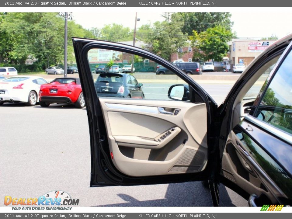 2011 Audi A4 2.0T quattro Sedan Brilliant Black / Cardamom Beige Photo #11