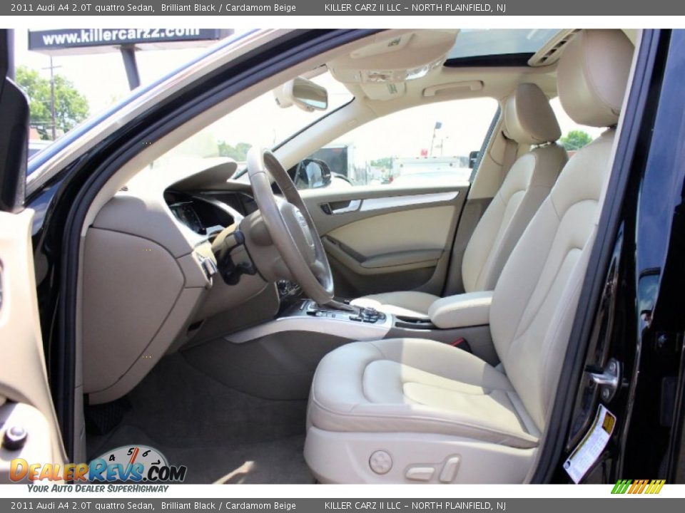2011 Audi A4 2.0T quattro Sedan Brilliant Black / Cardamom Beige Photo #13