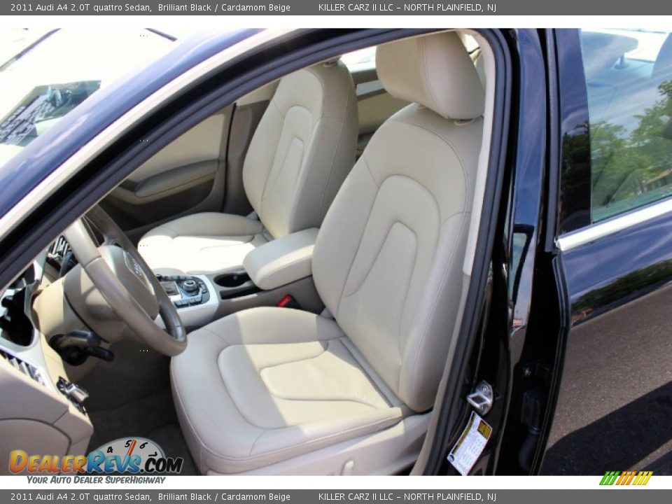 2011 Audi A4 2.0T quattro Sedan Brilliant Black / Cardamom Beige Photo #14