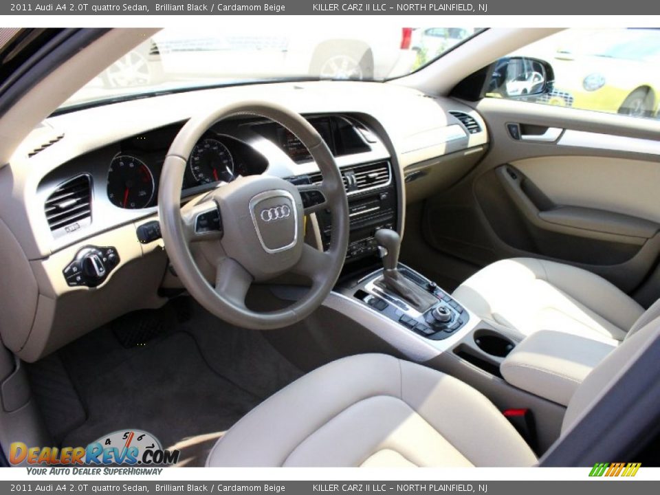 2011 Audi A4 2.0T quattro Sedan Brilliant Black / Cardamom Beige Photo #15