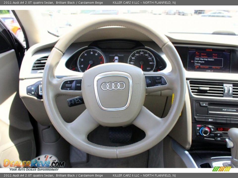 2011 Audi A4 2.0T quattro Sedan Brilliant Black / Cardamom Beige Photo #16