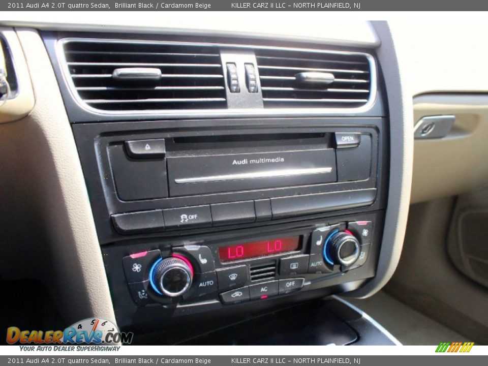 2011 Audi A4 2.0T quattro Sedan Brilliant Black / Cardamom Beige Photo #19
