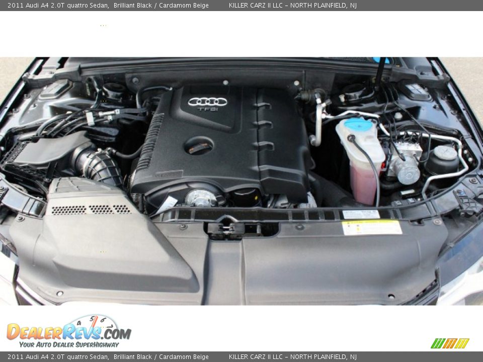 2011 Audi A4 2.0T quattro Sedan Brilliant Black / Cardamom Beige Photo #30