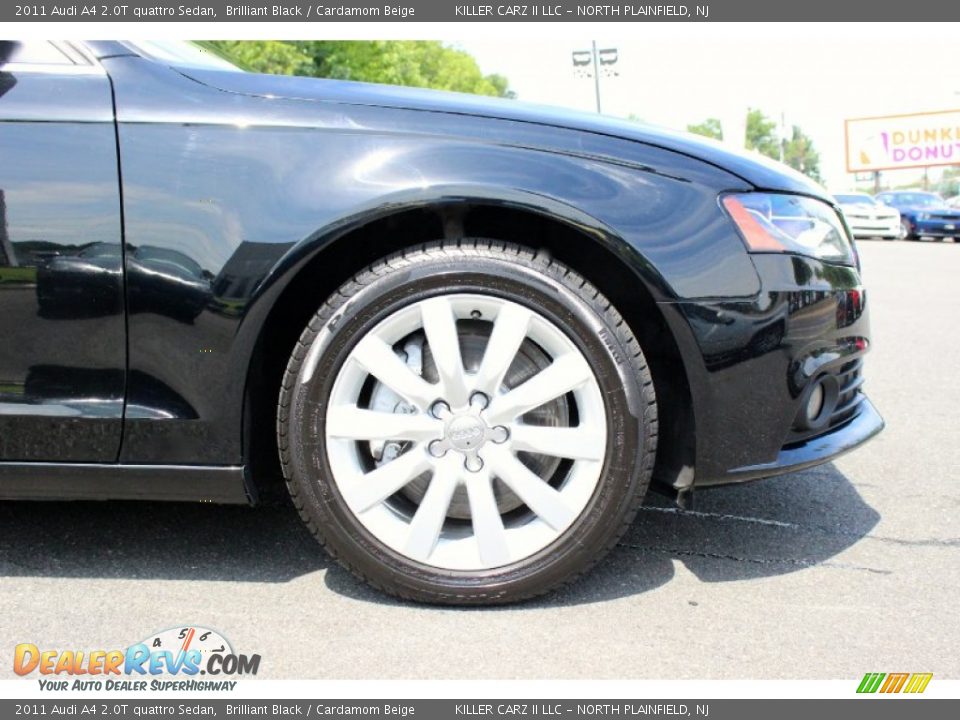 2011 Audi A4 2.0T quattro Sedan Brilliant Black / Cardamom Beige Photo #34