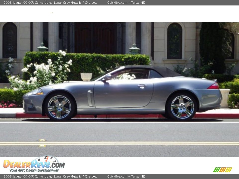 2008 Jaguar XK XKR Convertible Lunar Grey Metallic / Charcoal Photo #3