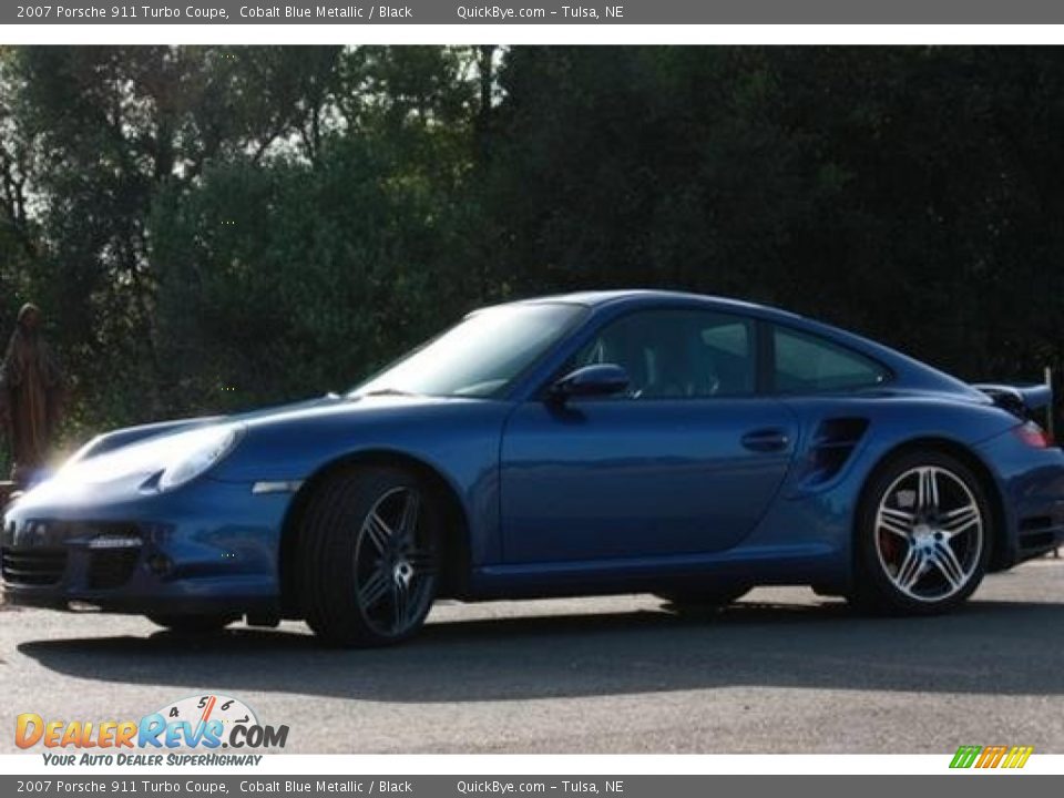 2007 Porsche 911 Turbo Coupe Cobalt Blue Metallic / Black Photo #12