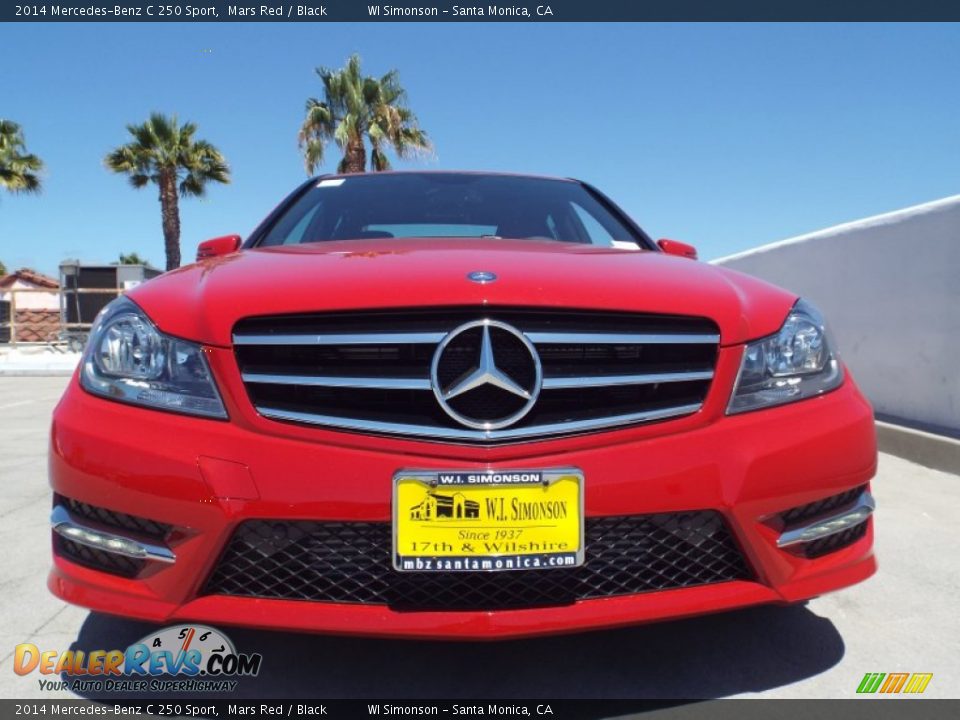 2014 Mercedes-Benz C 250 Sport Mars Red / Black Photo #2