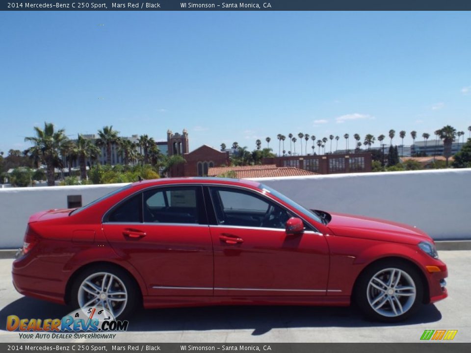 2014 Mercedes-Benz C 250 Sport Mars Red / Black Photo #3