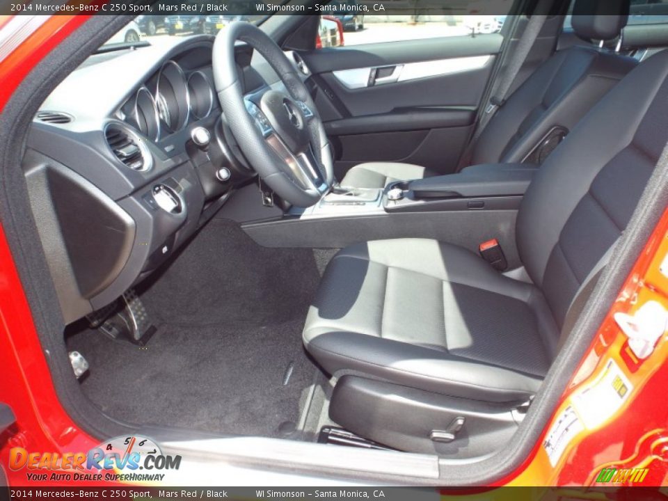 2014 Mercedes-Benz C 250 Sport Mars Red / Black Photo #7
