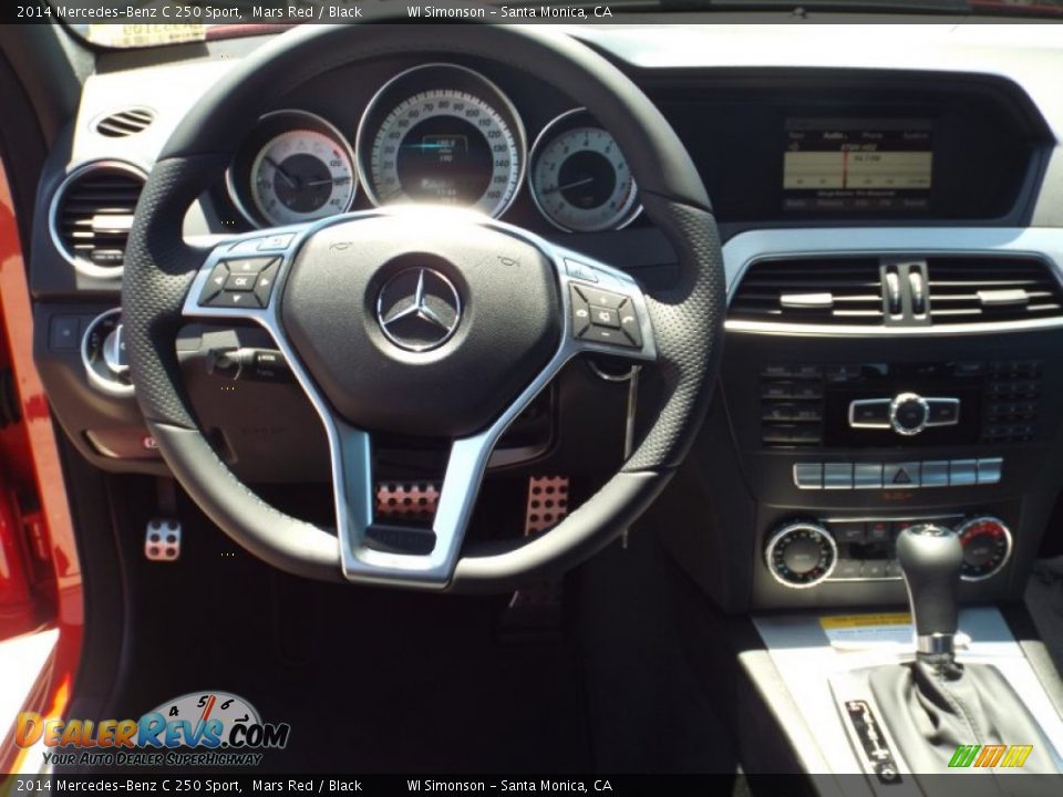 2014 Mercedes-Benz C 250 Sport Mars Red / Black Photo #9