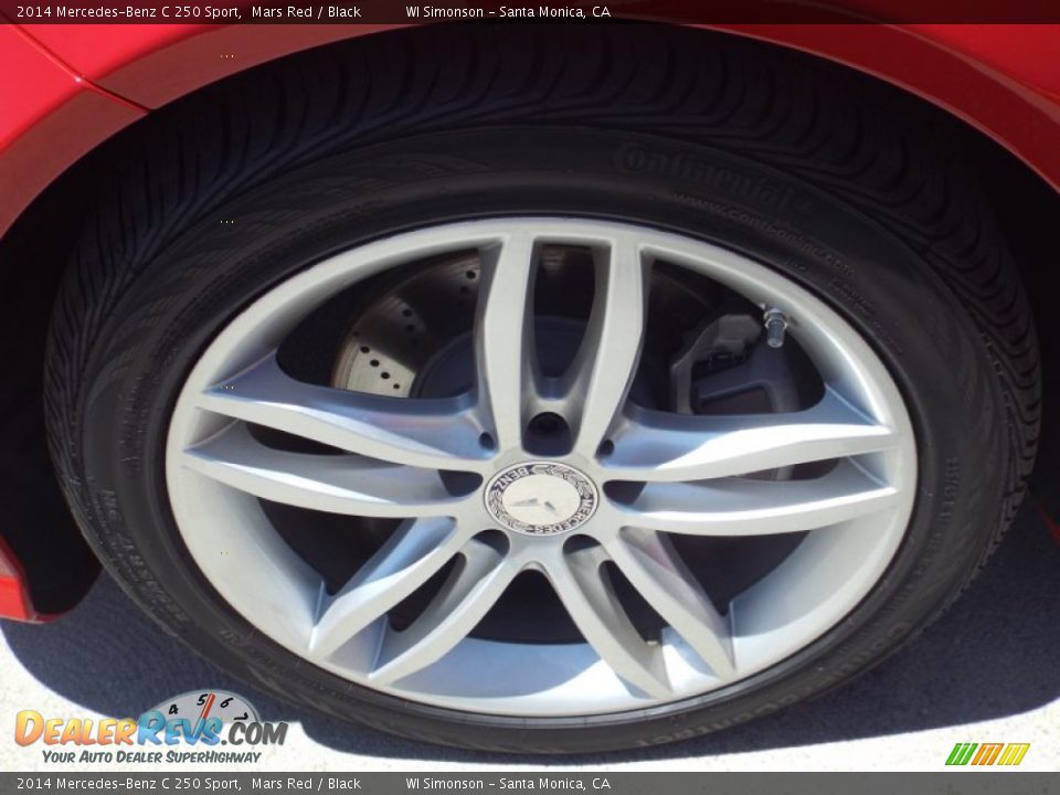 2014 Mercedes-Benz C 250 Sport Mars Red / Black Photo #10