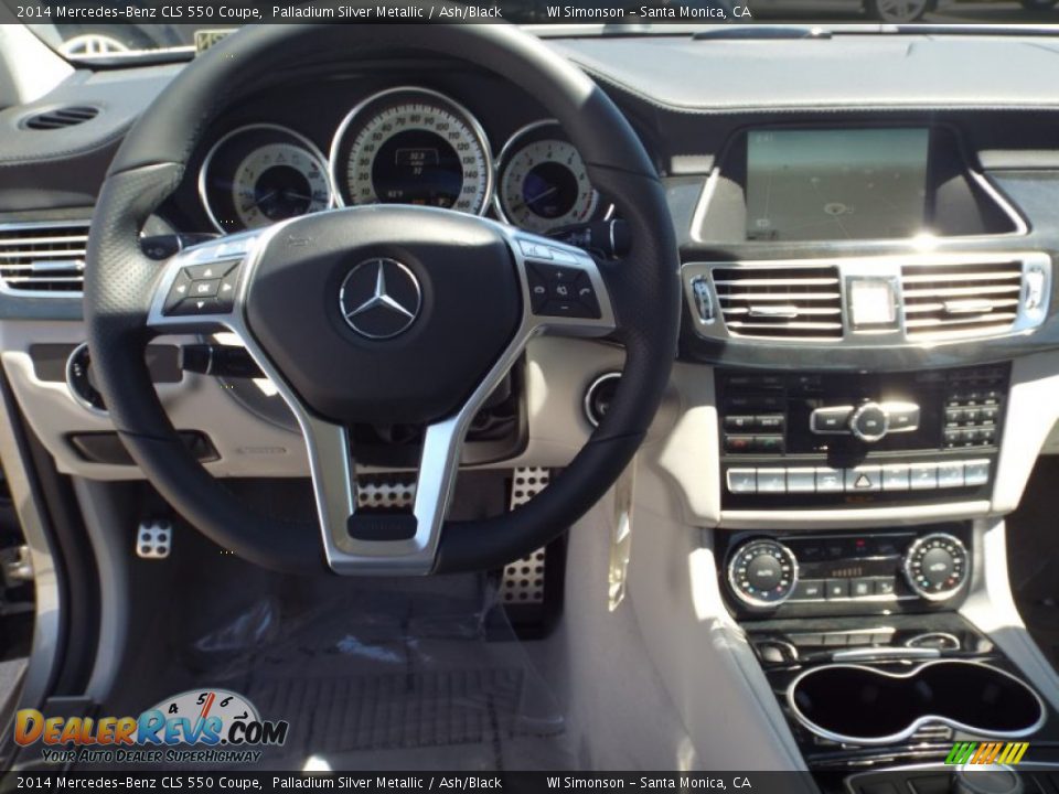 2014 Mercedes-Benz CLS 550 Coupe Palladium Silver Metallic / Ash/Black Photo #8