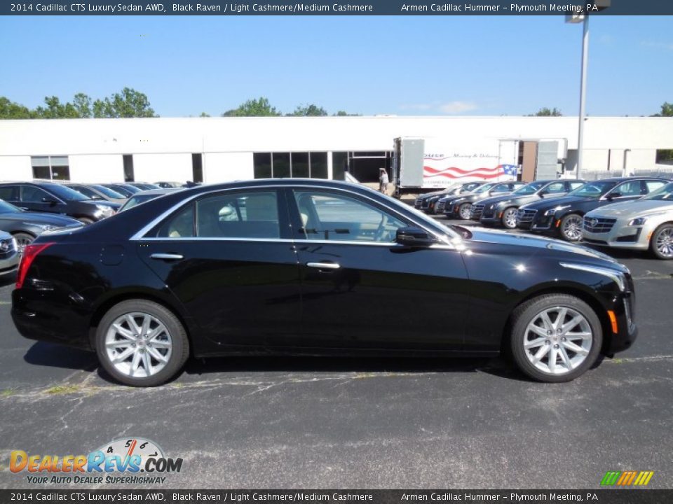 2014 Cadillac CTS Luxury Sedan AWD Black Raven / Light Cashmere/Medium Cashmere Photo #4