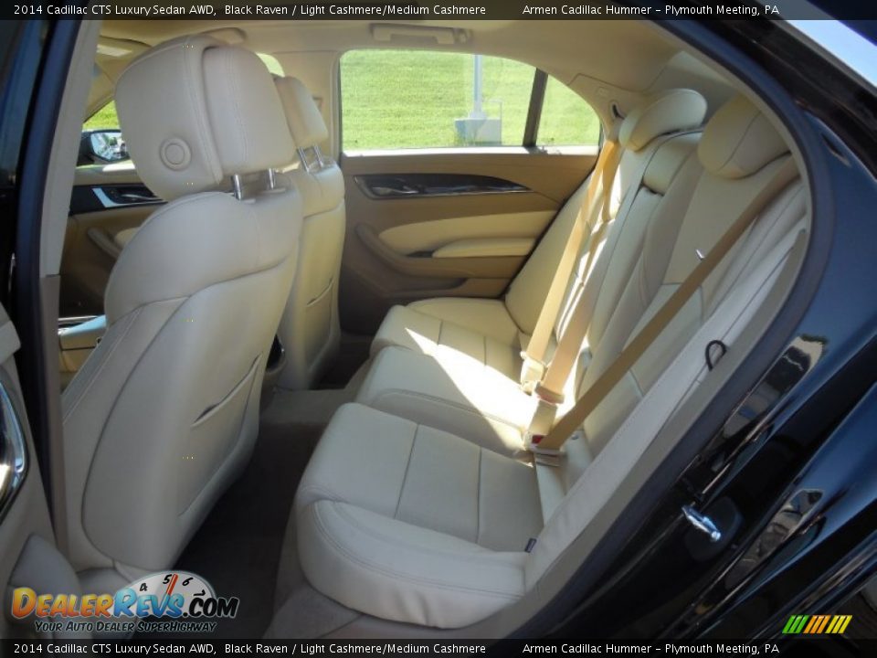 2014 Cadillac CTS Luxury Sedan AWD Black Raven / Light Cashmere/Medium Cashmere Photo #9