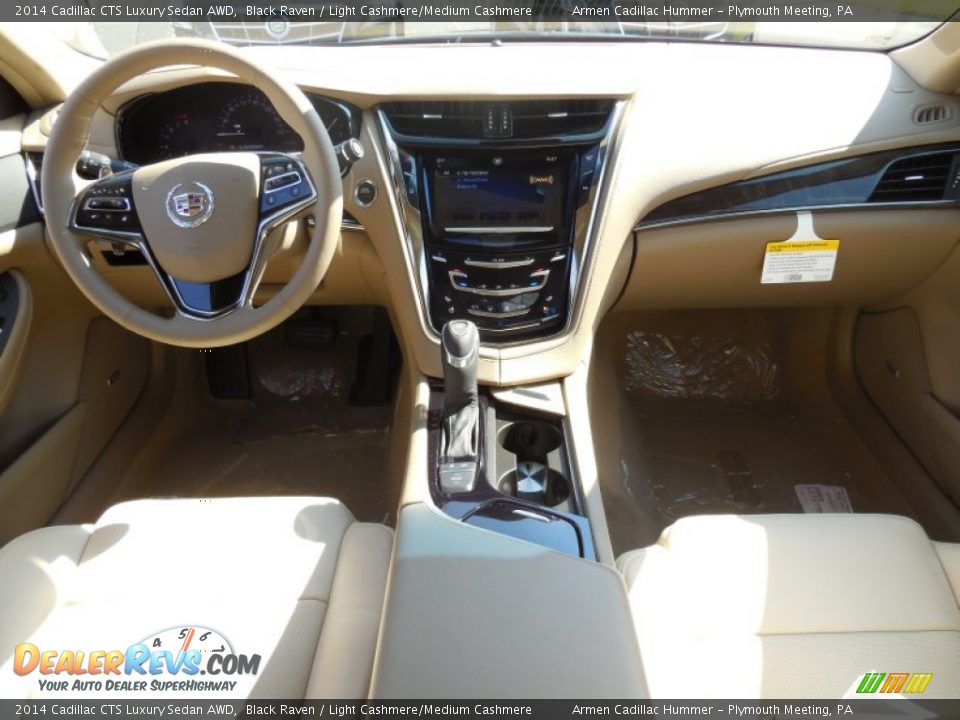 2014 Cadillac CTS Luxury Sedan AWD Black Raven / Light Cashmere/Medium Cashmere Photo #10