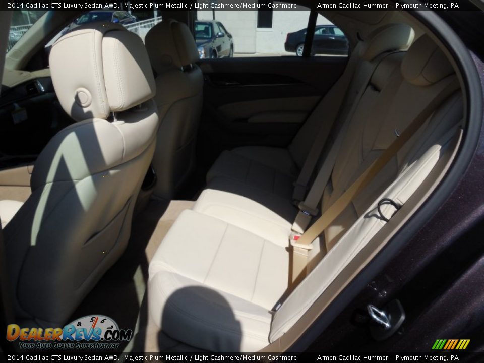2014 Cadillac CTS Luxury Sedan AWD Majestic Plum Metallic / Light Cashmere/Medium Cashmere Photo #9